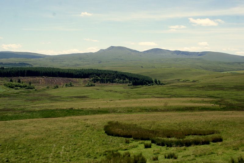 View across Carmarthen Fans